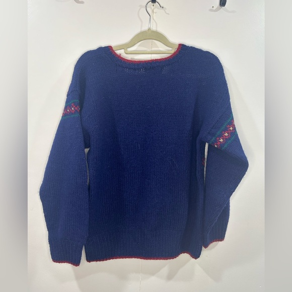 Women's Vintage Skyr 100% Shetland Wool Sweater Size 38 - Picture 3 of 3